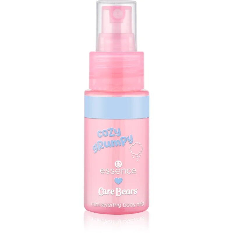 essence Care Bears parfémovaný tělový sprej mini pro ženy 01 Cozy Grumpy 35 ml