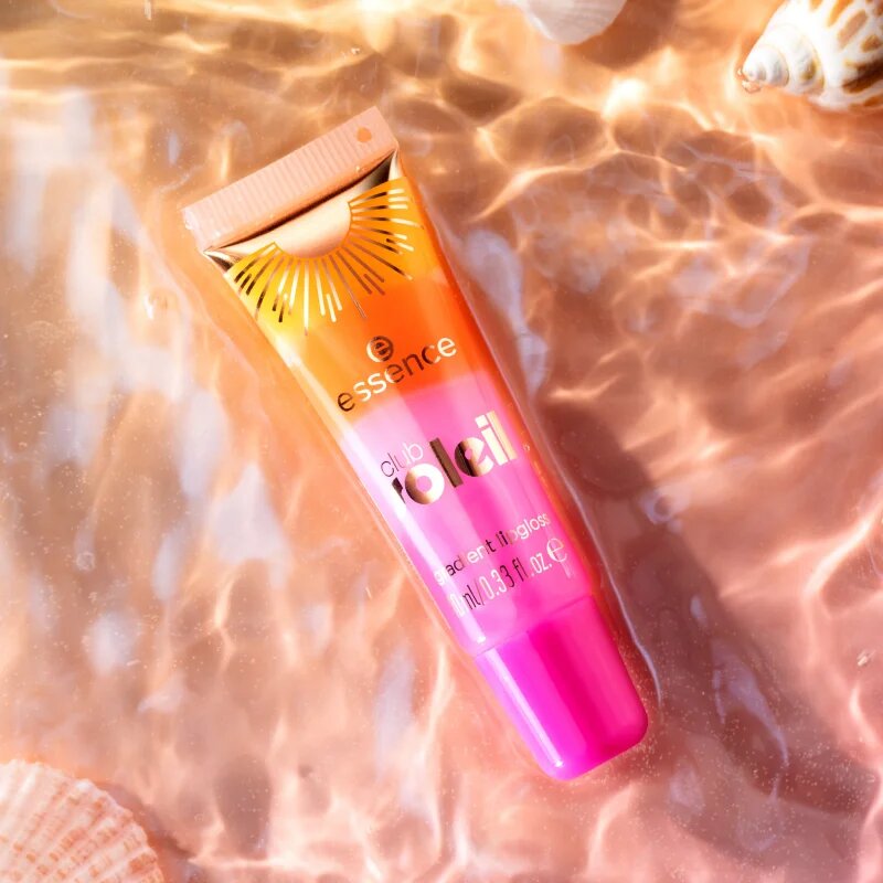 essence club SOLEIL lesk na rty odstín 01 Heatwave Kiss 10 ml