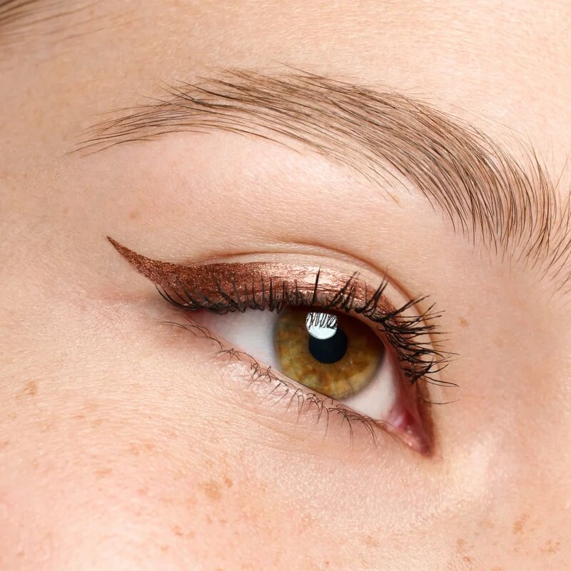 essence COLOUR it! metalická linka na oči odstín 01 Burnished Bronze 3 ml
