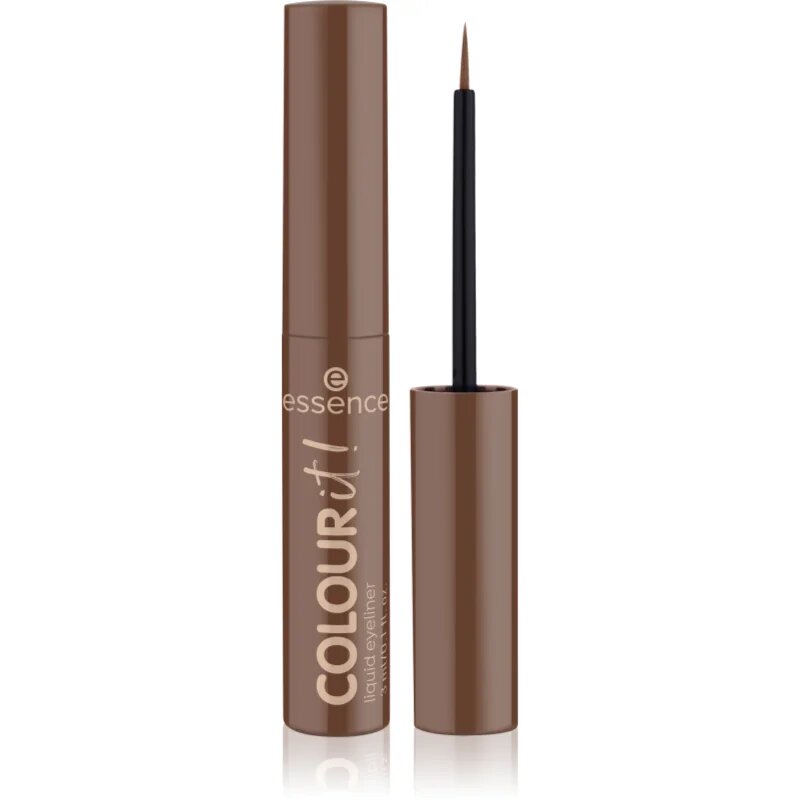 essence COLOUR it! tekuté oční linky odstín 05 Chocolate Brown 3 ml