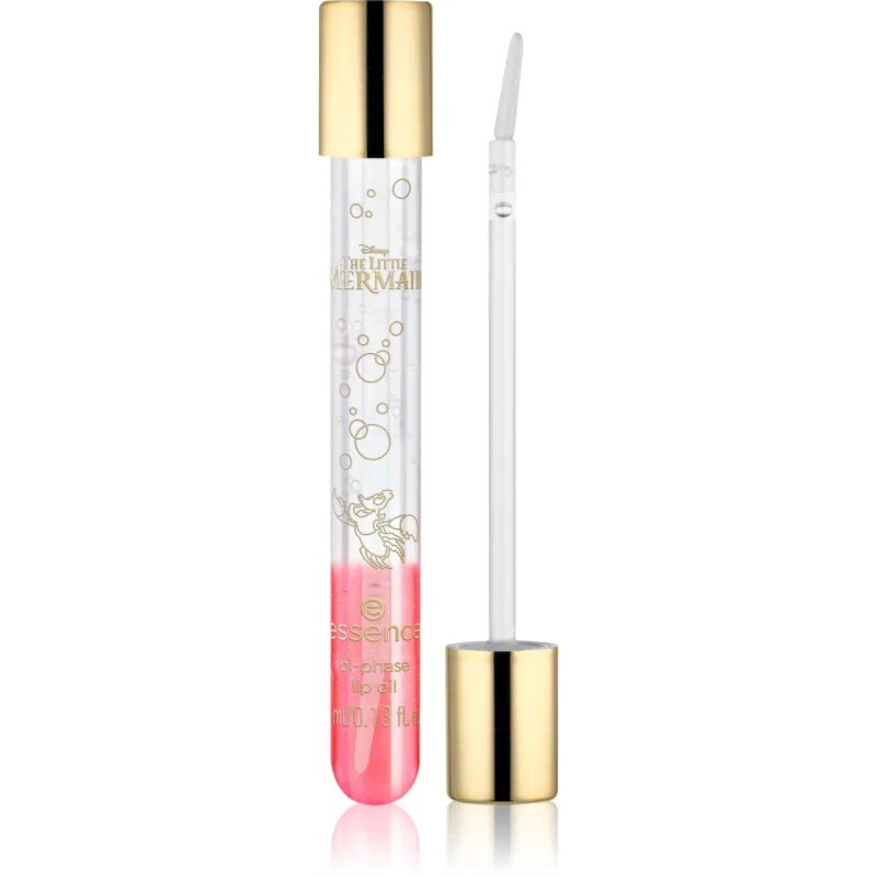 essence Disney The Little Mermaid olej na rty pro třpytivý lesk odstín 02 Swim Towards Your Dreams 4 ml