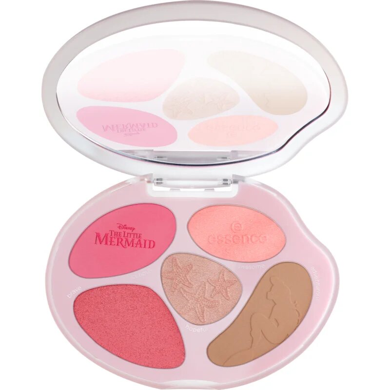 essence Disney The Little Mermaid paletka na tvář odstín 01 The World Is My Oyster! 8.9 g