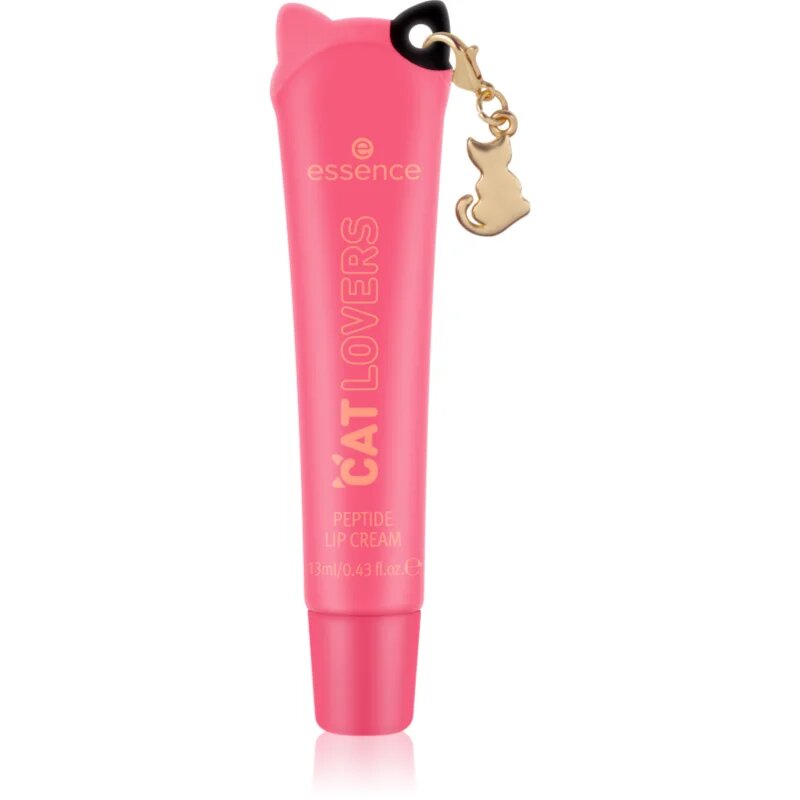 essence DOG GANG OR CAT CREW?!? CAT LOVERS tónovací balzám na rty s peptidy odstín 01 Little Paw 13 ml