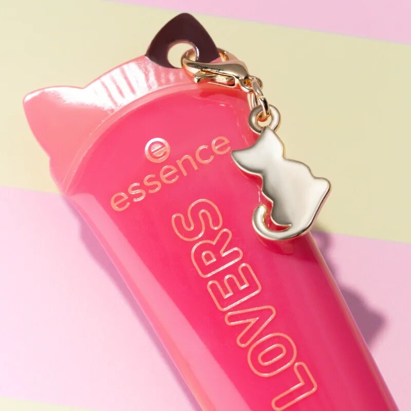 essence DOG GANG OR CAT CREW?!? CAT LOVERS tónovací balzám na rty s peptidy odstín 01 Little Paw 13 ml