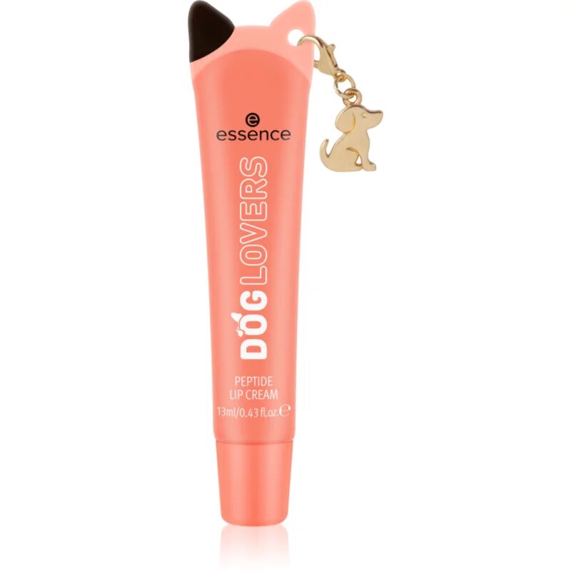 essence DOG GANG OR CAT CREW?!? DOG LOVERS tónovací balzám na rty s peptidy odstín 01 Best Buddy 13 ml