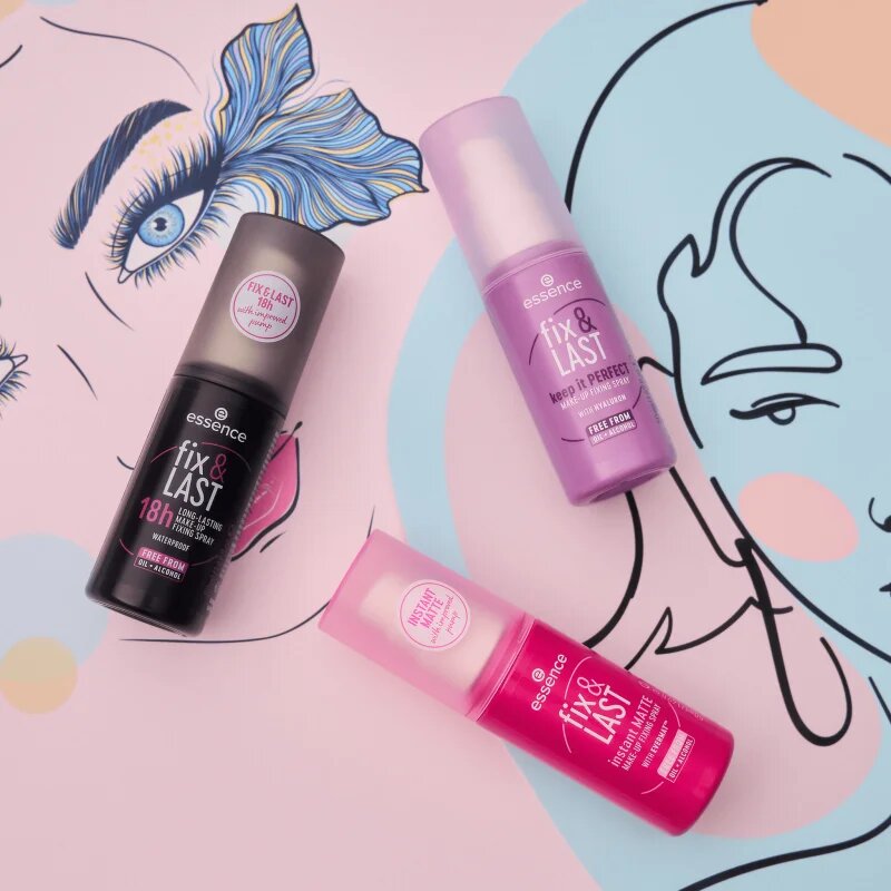 essence Fix & LAST keep it PERFECT fixační sprej na make-up 50 ml