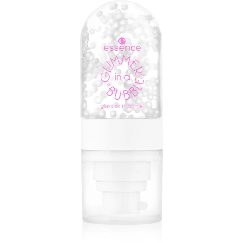essence GLIMMER IN A BUBBLE tekutá podkladová báze pro zářivý vzhled pleti odstín 01 Bubble Glaze 35 ml