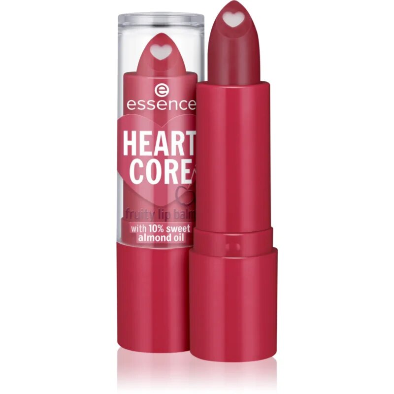 essence HEART CORE balzám na rty odstín 01 Cherry 3 g