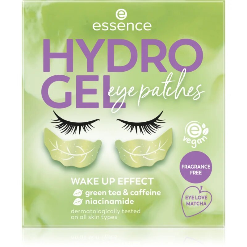essence HYDRO GEL hydrogelová maska na oční okolí Eye Love Matcha 1 pár