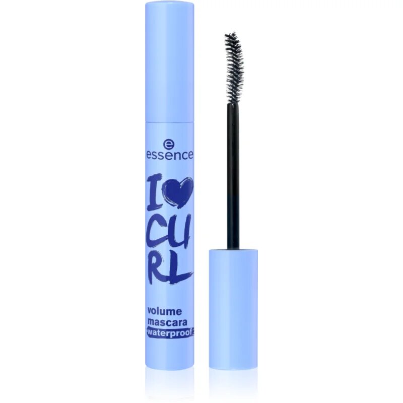 essence I LOVE CURL voděodolná řasenka pro objem černá 10 ml