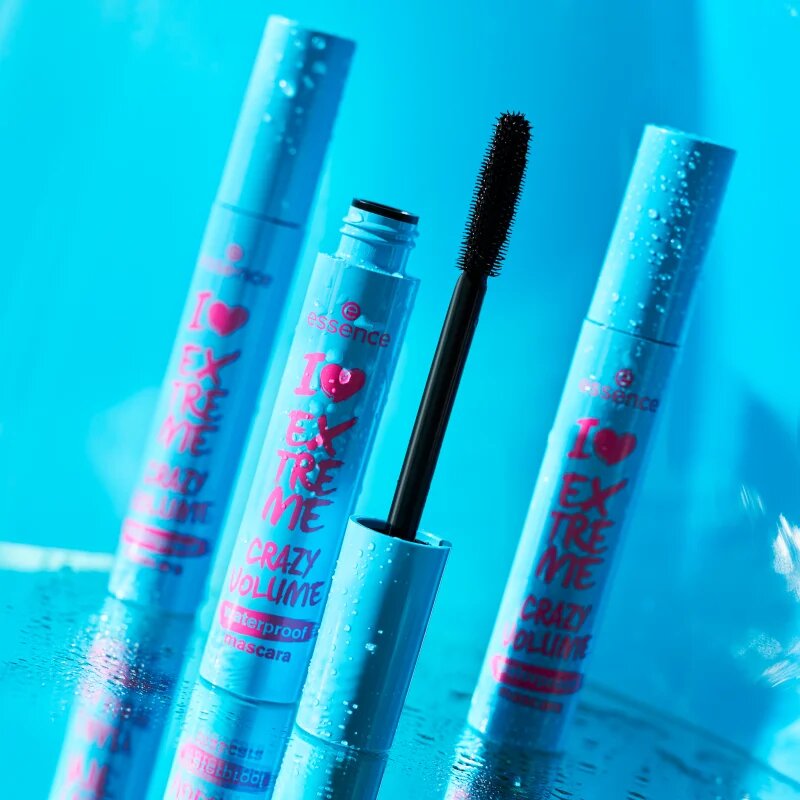 essence I LOVE EXTREME crazy volume voděodolná řasenka pro objem odstín Black 12 ml