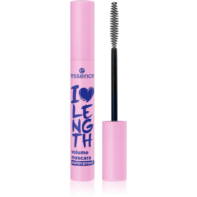 essence I LOVE LENGTH voděodolná řasenka pro objem odstín 01 Ultra Black 9 ml