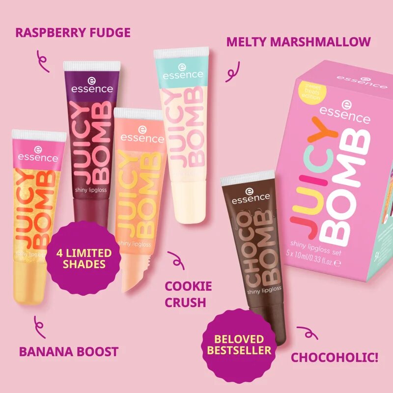essence Juicy Bomb dárková sada na rty 04 Sugar Coated
