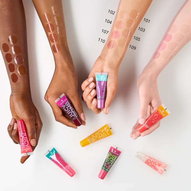 essence Juicy Bomb lesk na rty odstín 110 Crushed Berry 10 ml