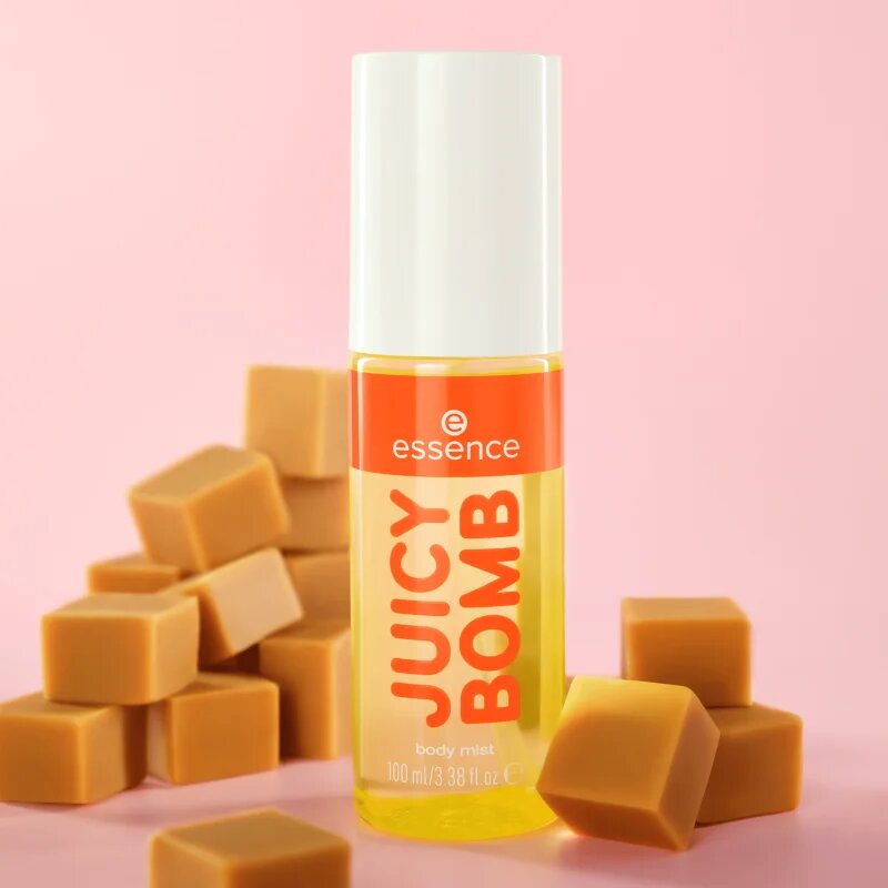 essence Juicy Bomb Sweet Drop tělová mlha vůně 102 Caramel Cloud 100 ml