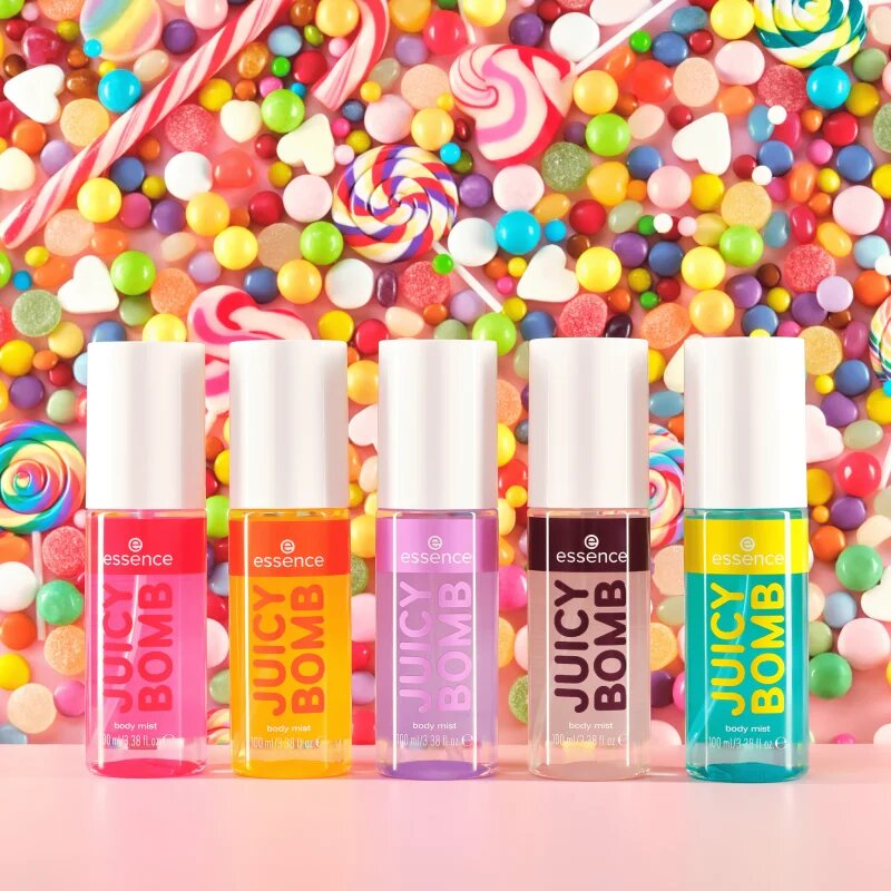 essence Juicy Bomb Sweet Drop tělová mlha vůně 102 Caramel Cloud 100 ml