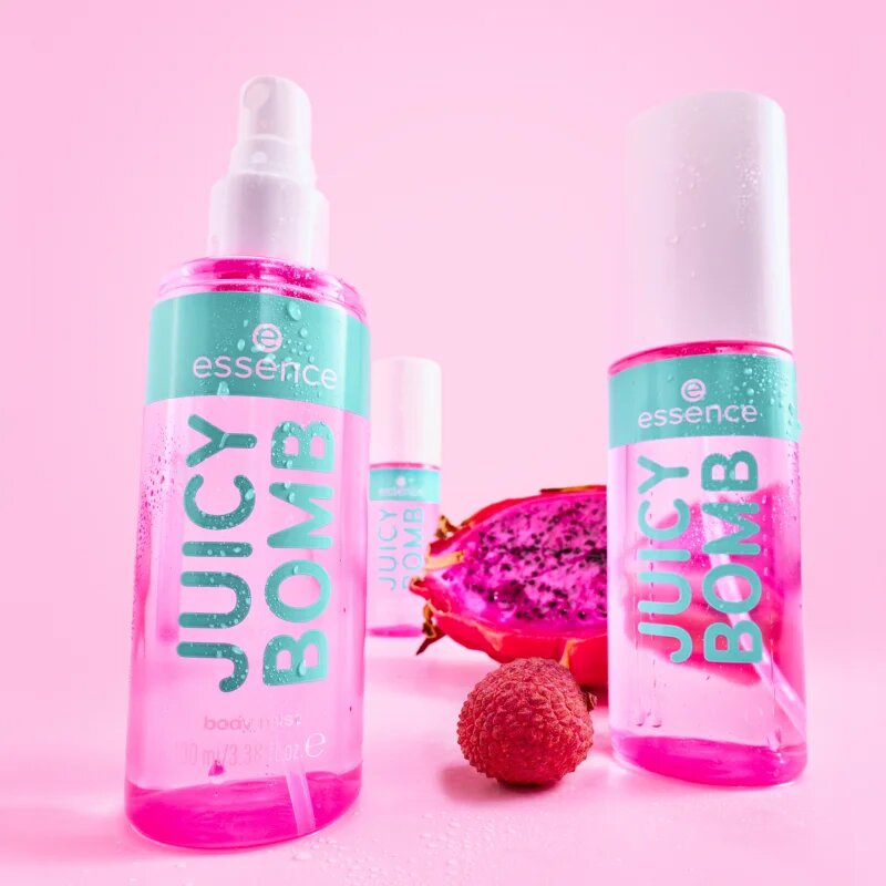 essence Juicy Bomb Tropical Drop tělová mlha pro ženy vůně 106 Lychee Livin' 100 ml
