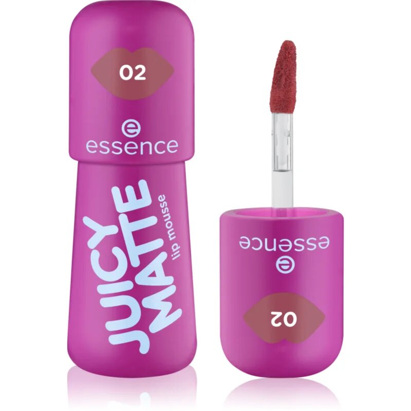 essence JUICY MATTE pěnová rtěnka s matným efektem odstín 02 Featherlight Pink 2.7 ml