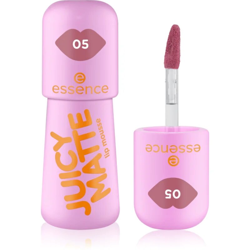 essence JUICY MATTE pěnová rtěnka s matným efektem odstín 05 Gauzy Latte 2.7 ml