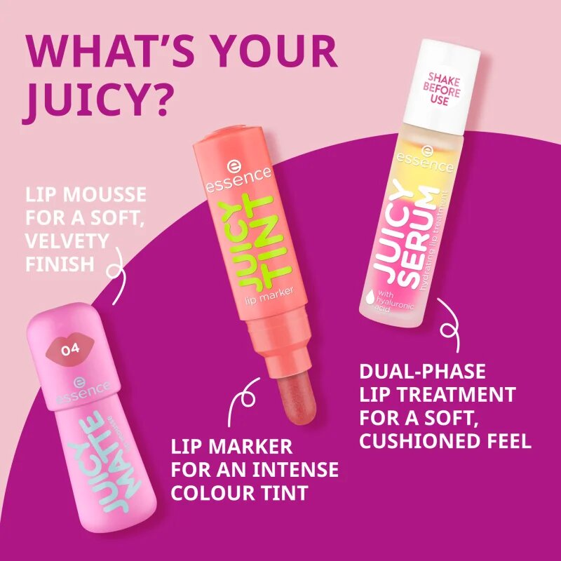 essence JUICY TINT fix na rty odstín 03 Cherry Crush 3.5 ml