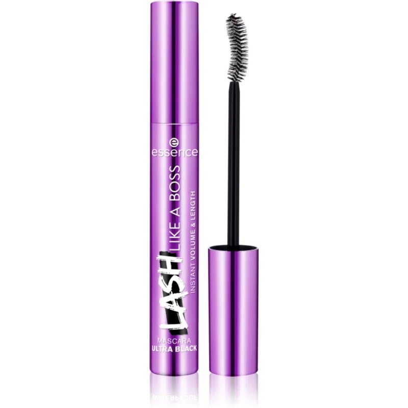 essence Lash Like a Boss řasenka pro objem délku a oddělení řas odstín Ultra Black 95 ml