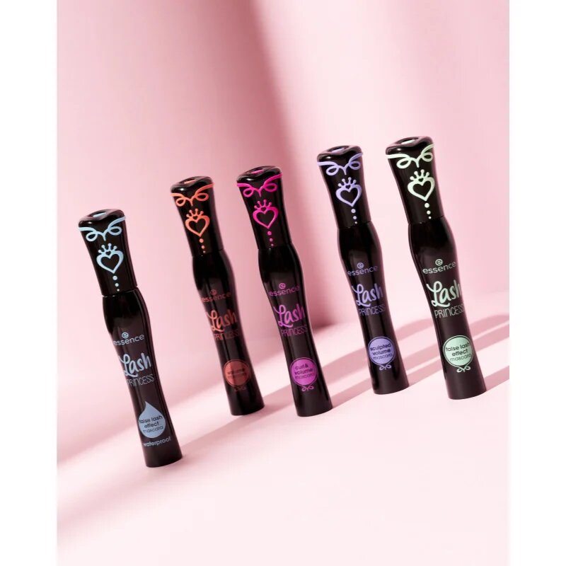 essence Lash PRINCESS řasenka pro efekt umělých řas voděodolná odstín Black 12 ml