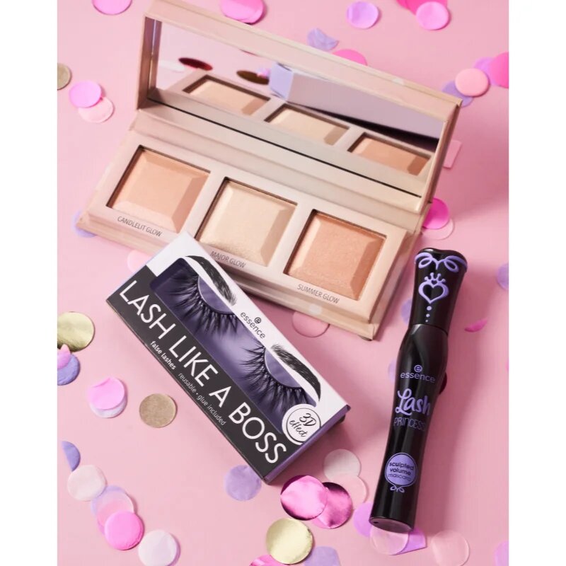 essence Lash PRINCESS tvarující řasenka pro objem a natočení řas odstín Black 12 ml
