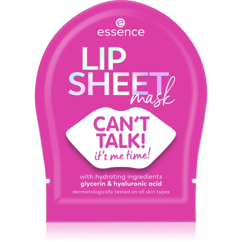 essence LIP SHEET plátýnková maska na rty 01 CAN`T TALK! 1 ks