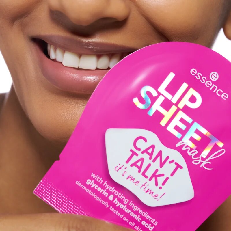 essence LIP SHEET plátýnková maska na rty 01 CAN`T TALK! 1 ks