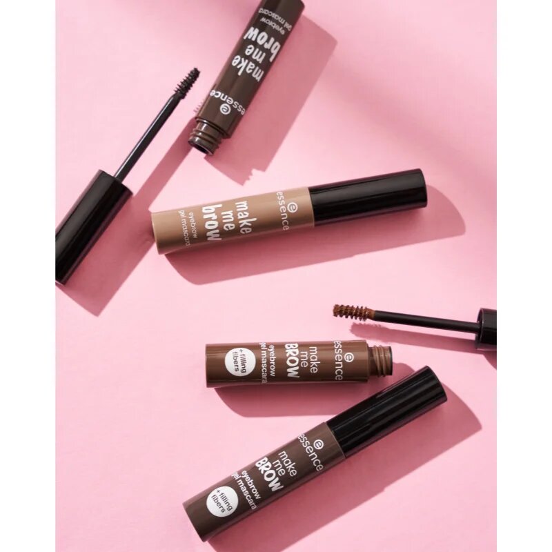 essence Make Me Brow gel na obočí odstín 02 Browny Brows 38 ml