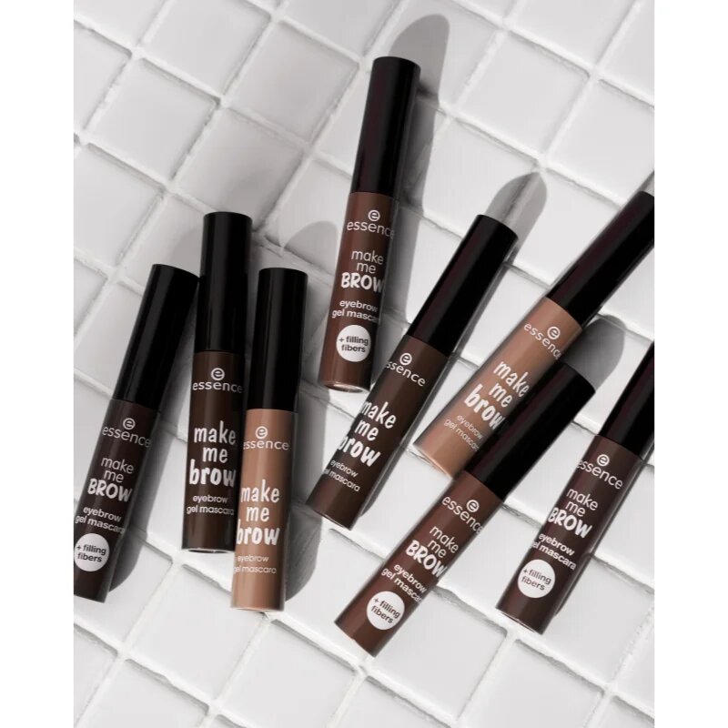 essence Make Me Brow gel na obočí odstín 02 Browny Brows 38 ml