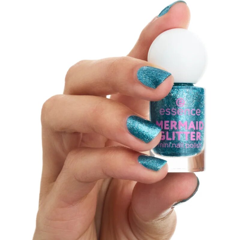 essence MERMAID GLITTER lak na nehty mini odstín 07 5 ml