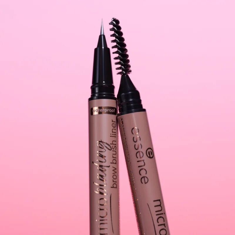 essence Microblading tužka na obočí se štětečkem odstín Light Brown 0.6 ml