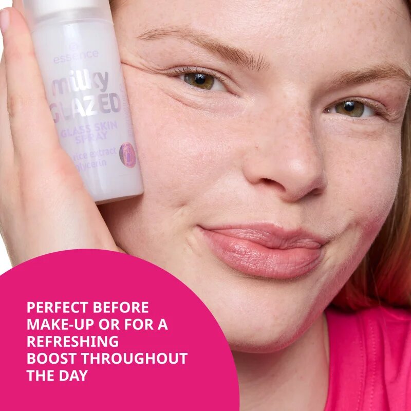 essence milky GLAZED hydratační pleťový sprej s rozjasňujícím efektem 50 ml