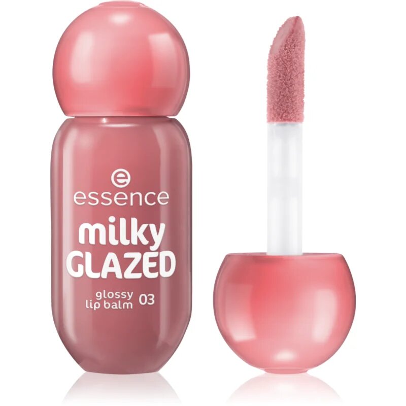 essence milky GLAZED tónovací balzám na rty s leskem odstín 03 Cream Of The Crop 4 ml