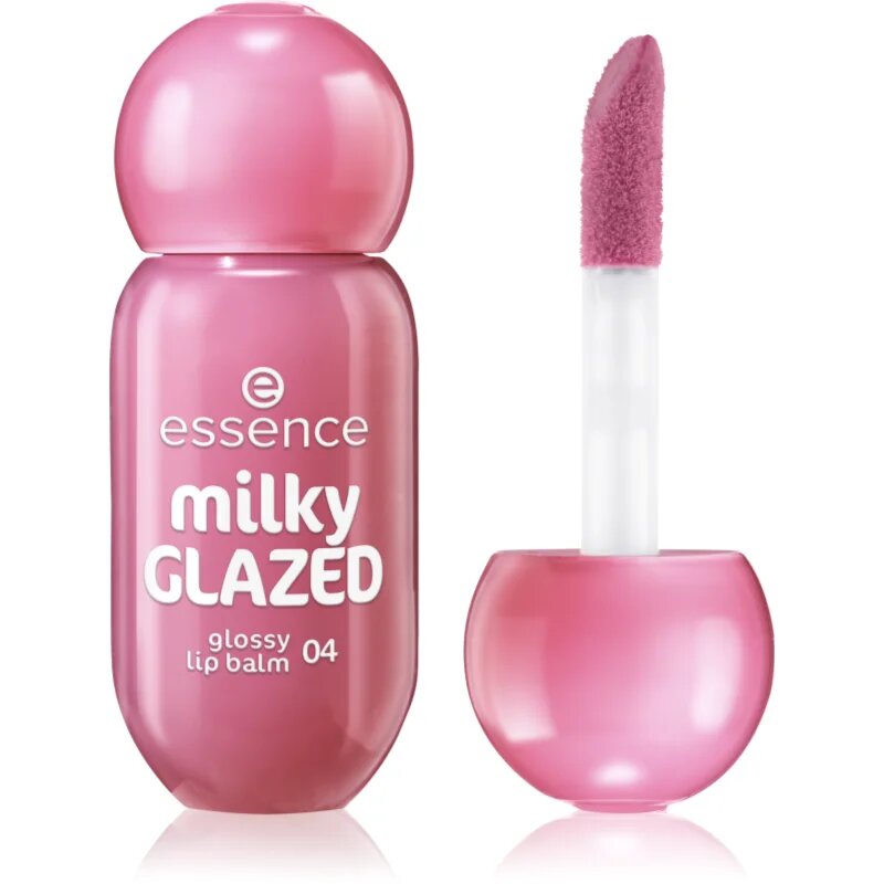 essence milky GLAZED tónovací balzám na rty s leskem odstín 04 Berry Au Lait 4 ml