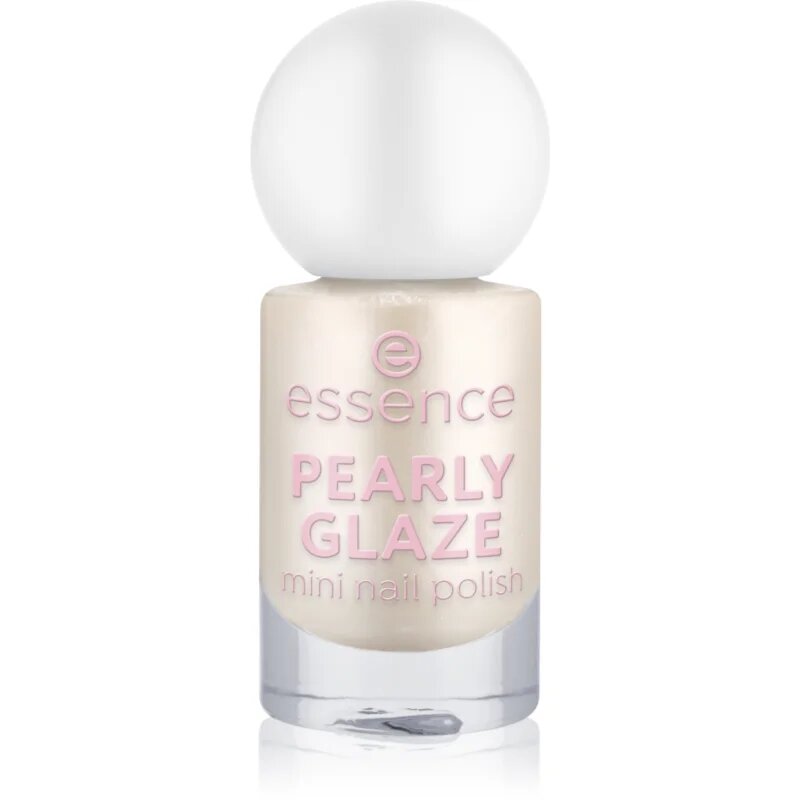 essence PEARLY GLAZE třpytivý lak na nehty mini odstín 16 5 ml