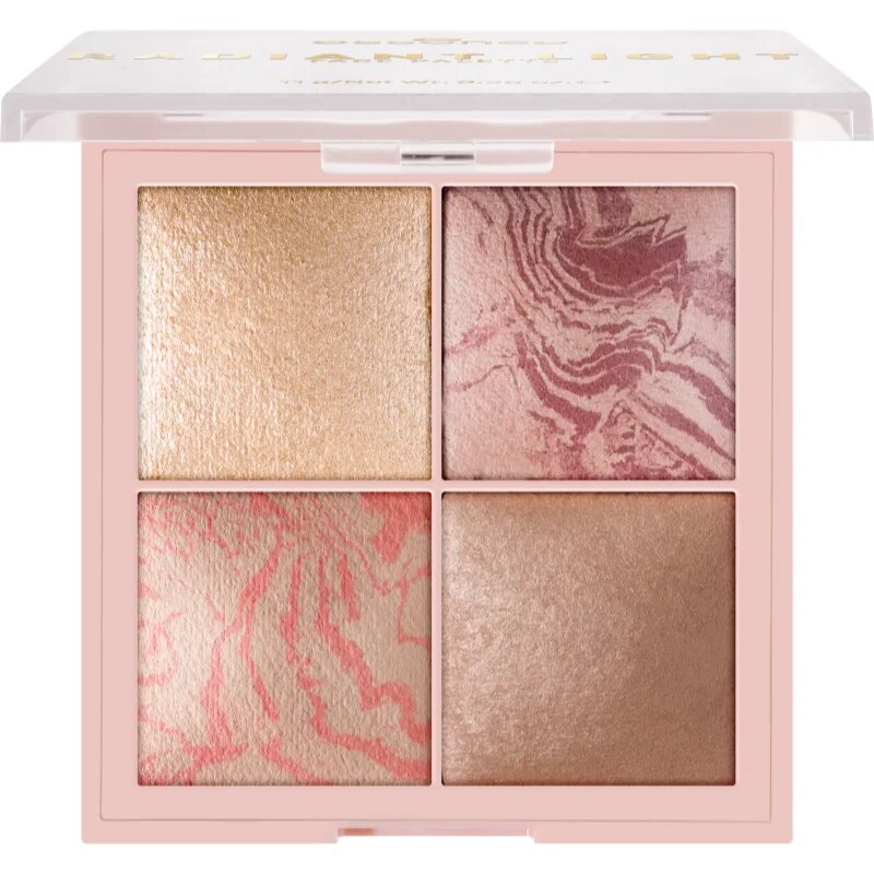 essence Radiant Light paletka rozjasňovačů a tvářenek odstín Glow Icon 11 g