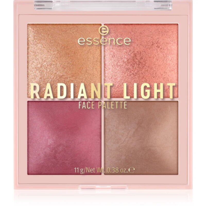 essence Radiant Light paletka rozjasňovačů a tvářenek odstín Signature Light 11 g