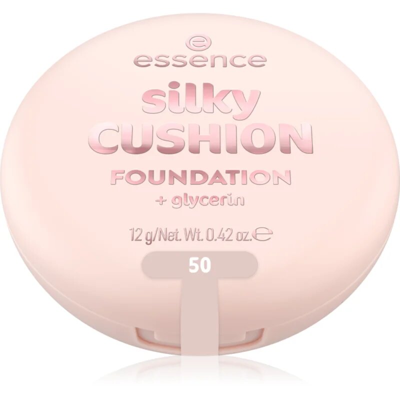 essence silky CUSHION FOUNDATION make-up v houbičce se středním krytím odstín 50 12 g