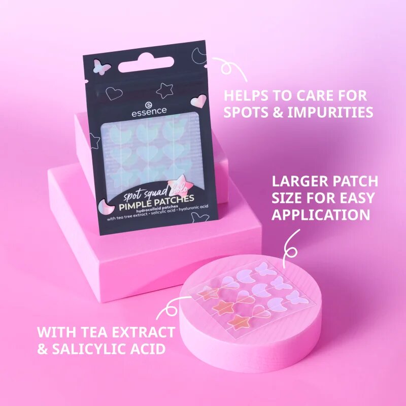 essence Spot Squad Holo Pimple Patches náplasti na problematickou pleť 24 ks