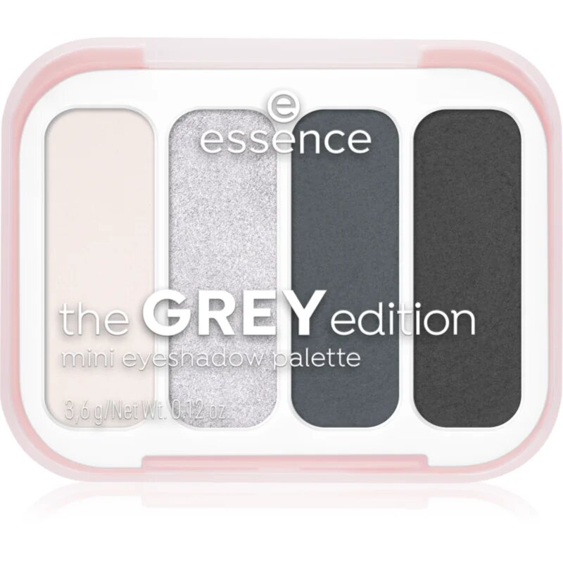 essence The Grey Edition paletka očních stínů mini 3.6 g