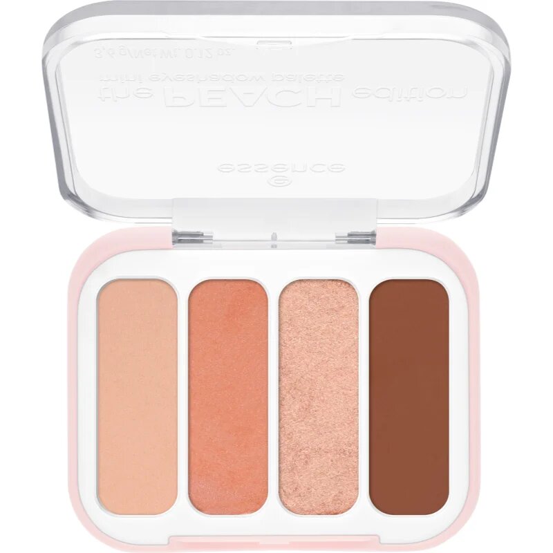 essence The Peach Edition paletka očních stínů mini 3.6 g
