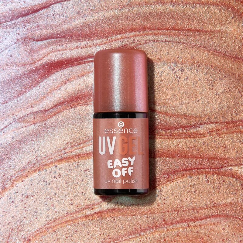 essence UV GEL EASY OFF gelový lak na nehty s použitím UV/LED lampy odstín 102 - sparkling seashell 5 ml