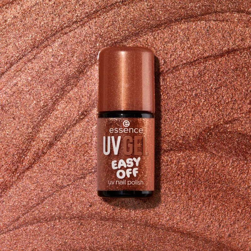 essence UV GEL EASY OFF gelový lak na nehty s použitím UV/LED lampy odstín 107 - bronze me baby! 5 ml