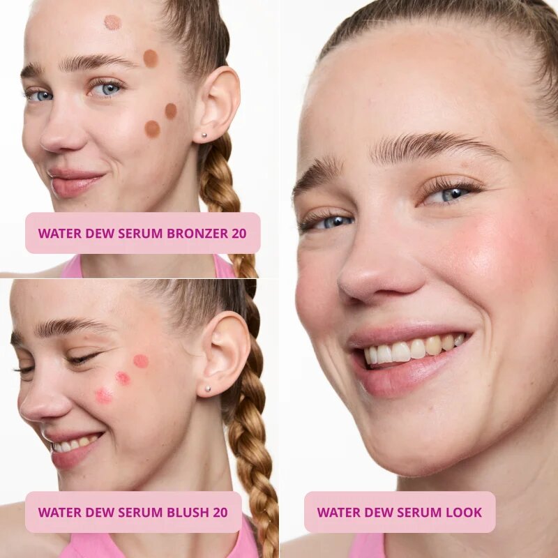 essence water DEW SERUM BRONZER tekutý bronzer s rozjasňujícím efektem odstín 10 Latte Drop 3.5 ml