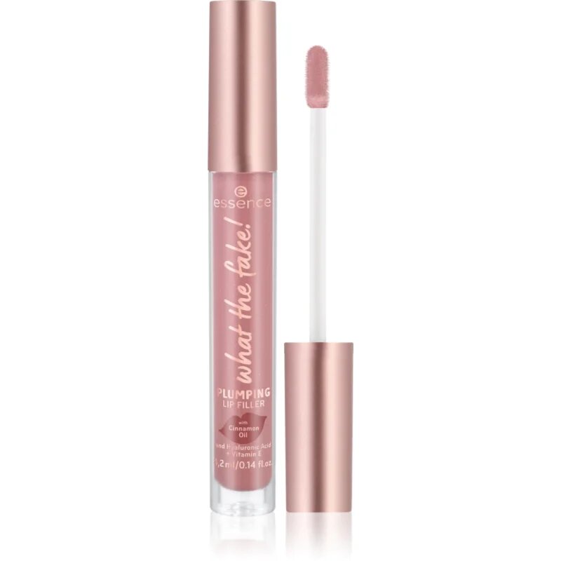 essence WHAT THE FAKE! lesk na rty pro větší objem odstín oh my nude! 42 ml