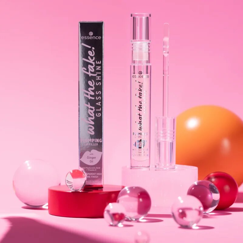 essence WHAT THE FAKE! transparentní lesk na rty odstín Oh So Glassy! 4.2 ml
