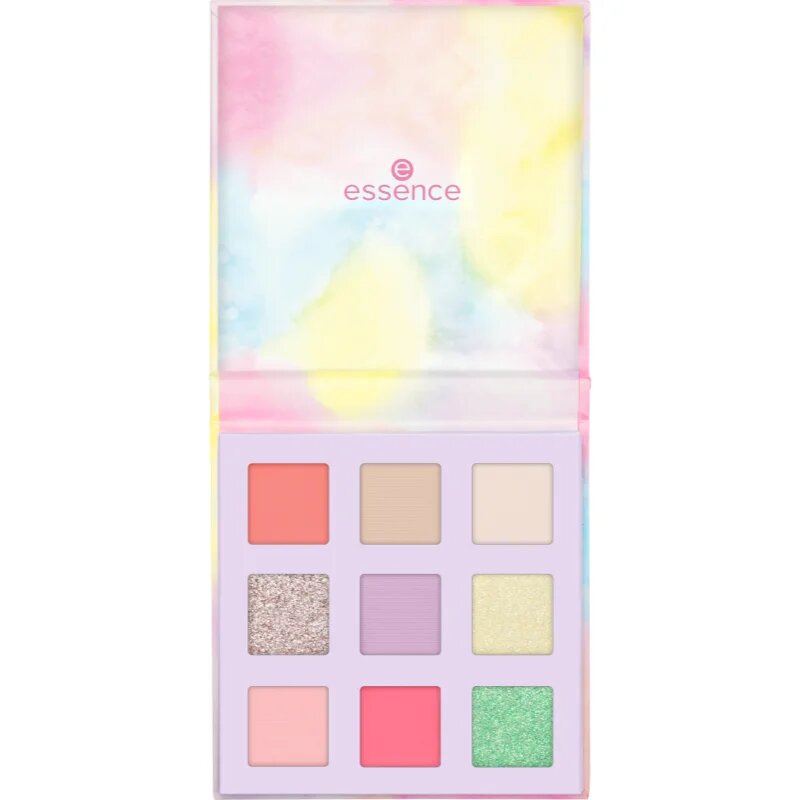 essence WHAT THE FLUFF?! paletka očních stínů odstín 01 Cotton Candy Skies 11.6 g