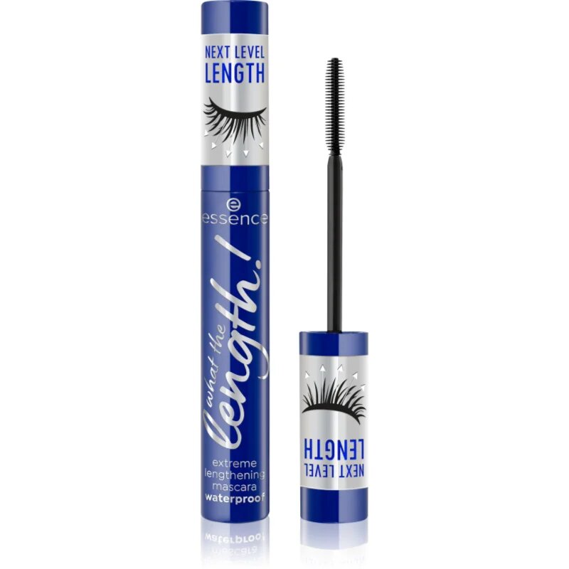 essence What The Length! voděodolná prodlužující řasenka odstín 02 Black Waterproof 10 ml